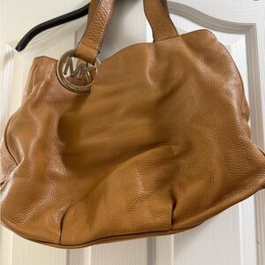 Michael Kors Brown Leather Shoulder Bag